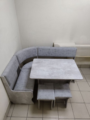 Кухонный уголок Миссия V велюр (цемент) в Нюрбе - nurba.mebelnovo.ru | фото