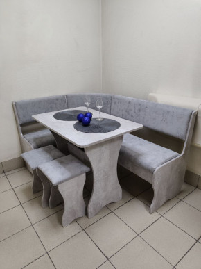 Кухонный уголок Миссия V велюр (цемент) в Нюрбе - nurba.mebelnovo.ru | фото