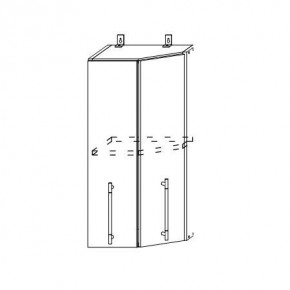 Монако ВПТ 400 шкаф верхний угловой в Нюрбе - nurba.mebelnovo.ru | фото