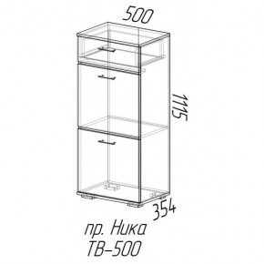 Ника тумба ТВ-500 (эра) в Нюрбе - nurba.mebelnovo.ru | фото