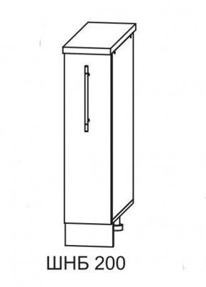 Олива СБ 200 шкаф нижний бутылочница в Нюрбе - nurba.mebelnovo.ru | фото