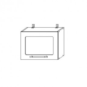 Опера ВПГС 500 шкаф верхний горизонтальный со стеклом в Нюрбе - nurba.mebelnovo.ru | фото