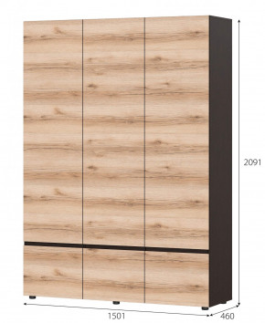 Шкаф 3-х Берген в Нюрбе - nurba.mebelnovo.ru | фото