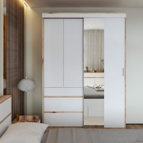 Шкаф-купе Брауни 1.5м в Нюрбе - nurba.mebelnovo.ru | фото