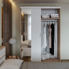 Шкаф-купе Брауни 1.5м в Нюрбе - nurba.mebelnovo.ru | фото